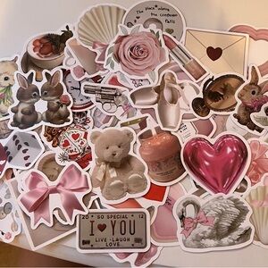 6 coquette stickers!